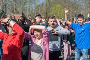 Une photo de la flash mob de la journée de la citoyenneté 2019 du Saulchoir