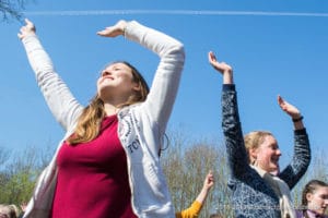 Une photo de la flash mob de la journée de la citoyenneté 2019 du Saulchoir