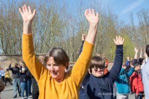 Une photo de la flash mob de la journée de la citoyenneté 2019 du Saulchoir