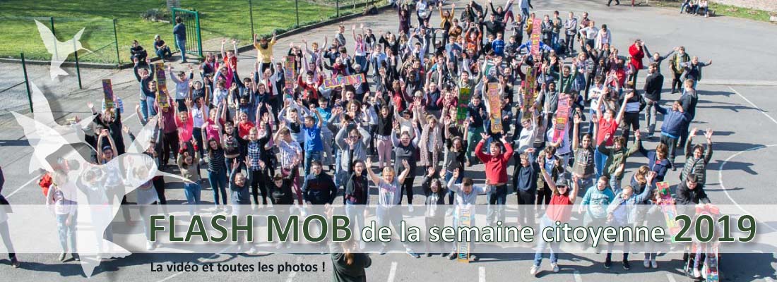 Une photo de la flash mob de la journée de la citoyenneté 2019 du Saulchoir